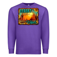 Purple desert vibes background Premium Sweatshirt - RanaPortraitStore