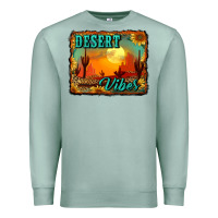 Desert Vibes Background Premium Sweatshirt | Teevron