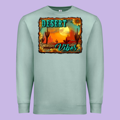 Desert Vibes Background Premium Sweatshirt Designed By Ranaportraitstore