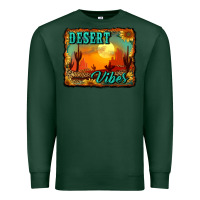 Sports Green desert vibes background Premium Sweatshirt - RanaPortraitStore