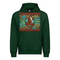 Forest Green western horse horseshoe roses gemstones glitter wooden Urban Hoodie - Artiststas