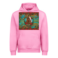 Fuchsia Pink western horse horseshoe roses gemstones glitter wooden Urban Hoodie - Artiststas