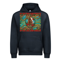 Navy western horse horseshoe roses gemstones glitter wooden Urban Hoodie - Artiststas