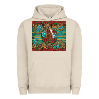 Western Horse Horseshoe Roses Gemstones Glitter Wooden Urban Hoodie | Teevron