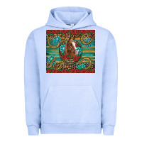 Pigment Grape Ice western horse horseshoe roses gemstones glitter wooden Urban Hoodie - Artiststas