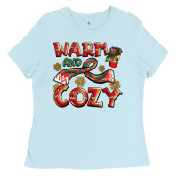 Baby Blue warm and cozy Ladies Tee - BarkalooDesign