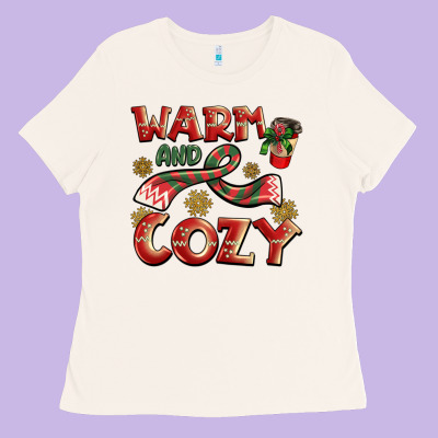Warm And Cozy Ladies Tee Designed By Barkaloodesign