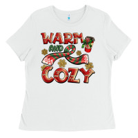 White warm and cozy Ladies Tee - BarkalooDesign