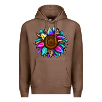 Chestnut sunflower tie dye Premium Hoodie - JahusDesignShop