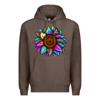 Coffee sunflower tie dye Premium Hoodie - JahusDesignShop