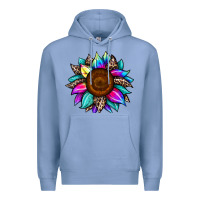 Colony Blue sunflower tie dye Premium Hoodie - JahusDesignShop