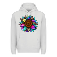Dove Grey sunflower tie dye Premium Hoodie - JahusDesignShop