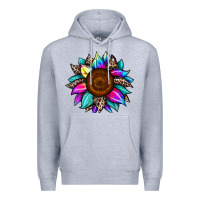 Heather Grey sunflower tie dye Premium Hoodie - JahusDesignShop