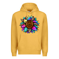 Mustard sunflower tie dye Premium Hoodie - JahusDesignShop