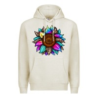 Oatmeal Heather sunflower tie dye Premium Hoodie - JahusDesignShop