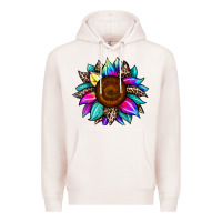 Pale Pink sunflower tie dye Premium Hoodie - JahusDesignShop