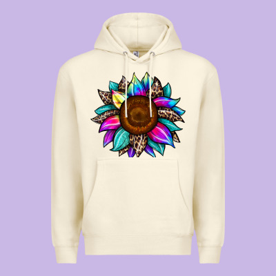 Sunflower Tie Dye Premium Hoodie Designed By Jahusdesignshop