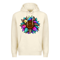Sandshell sunflower tie dye Premium Hoodie - JahusDesignShop