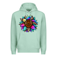 Seafoam sunflower tie dye Premium Hoodie - JahusDesignShop