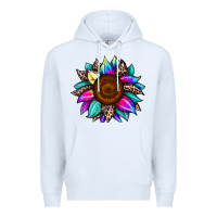 White sunflower tie dye Premium Hoodie - JahusDesignShop