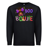 Black I Put The Boo In The Boujie Messy Bun Premium Sweatshirt - texasbilliewilder