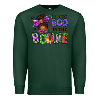 Sports Green I Put The Boo In The Boujie Messy Bun Premium Sweatshirt - texasbilliewilder