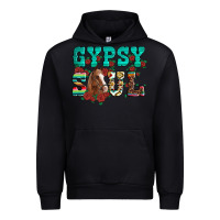Black western gypsy soul horse roses serape aztec leopard Urban Hoodie - Artiststas