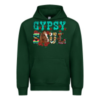 Forest Green western gypsy soul horse roses serape aztec leopard Urban Hoodie - Artiststas