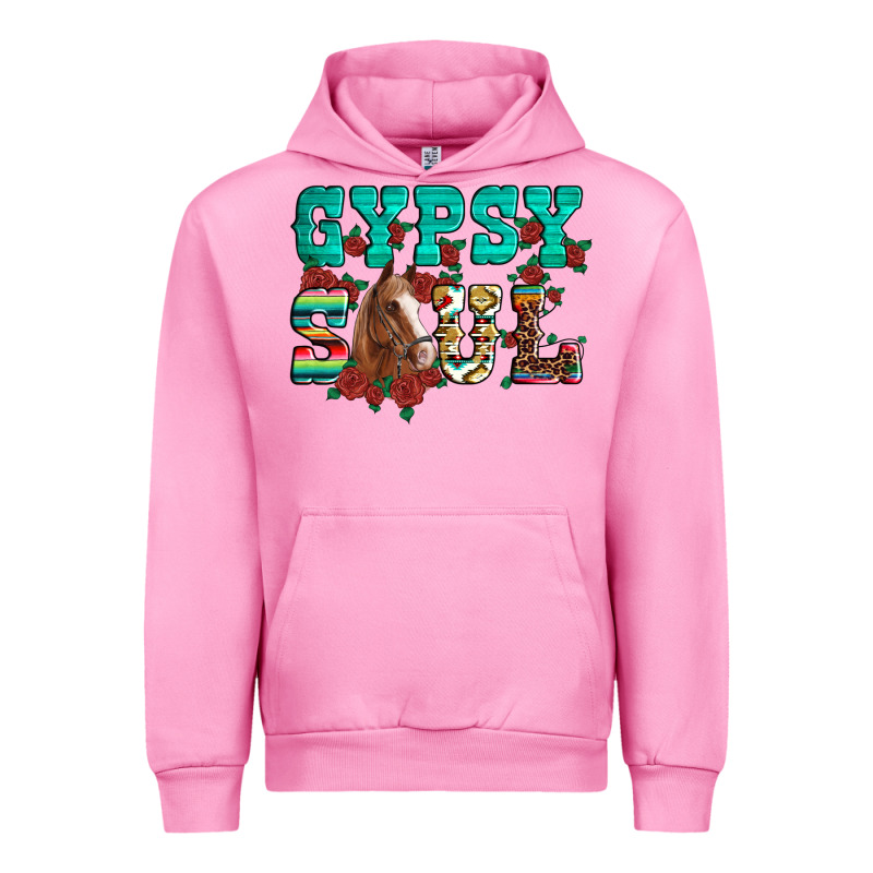 Western Gypsy Soul Horse Roses Serape Aztec Leopard Urban Hoodie by Artiststas | Teevron