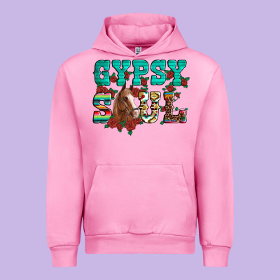 Western Gypsy Soul Horse Roses Serape Aztec Leopard Urban Hoodie Designed By Artiststas