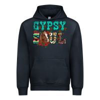 Navy western gypsy soul horse roses serape aztec leopard Urban Hoodie - Artiststas