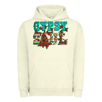 Pigment Pistachio western gypsy soul horse roses serape aztec leopard Urban Hoodie - Artiststas
