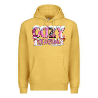 Antique Gold pink cozy season with snowman ado Premium Hoodie - AdoDesignShop
