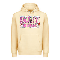 Pina Colada pink cozy season with snowman ado Premium Hoodie - AdoDesignShop