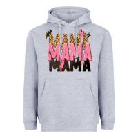 Heather Grey mama mama mama lightning bold Heavyweight Hoodie - Zillion Design Studio