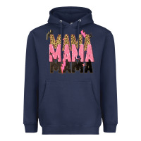 Navy mama mama mama lightning bold Heavyweight Hoodie - Zillion Design Studio
