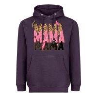 Plum mama mama mama lightning bold Heavyweight Hoodie - Zillion Design Studio