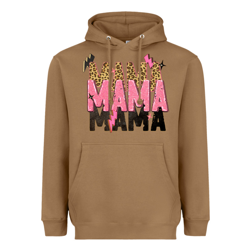 Mama Mama Mama Lightning Bold Heavyweight Hoodie by Zillion Design Studio | Teevron
