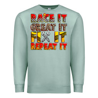 Seafoam race it great it fix it repeat it Premium Sweatshirt - Zillion Design Studio
