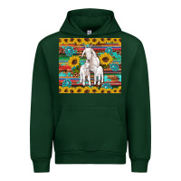 Forest Green goats mom and baby sunflowers gemstones serape leopard glitter wooden Urban Hoodie - Artiststas