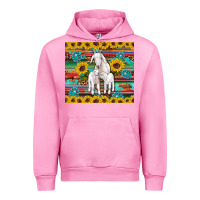 Fuchsia Pink goats mom and baby sunflowers gemstones serape leopard glitter wooden Urban Hoodie - Artiststas