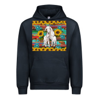Navy goats mom and baby sunflowers gemstones serape leopard glitter wooden Urban Hoodie - Artiststas