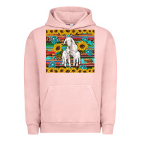 Pigment Salmon goats mom and baby sunflowers gemstones serape leopard glitter wooden Urban Hoodie - Artiststas