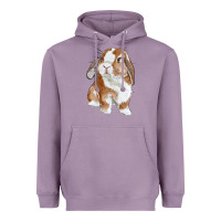 Lavender Cute Bunny Heavyweight Hoodie - RanaPortraitStore