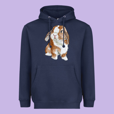 Heavyweight Hoodie Cute Bunny