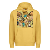 Antique Gold history seamless pattern Premium Hoodie - BundleAndBundleShop