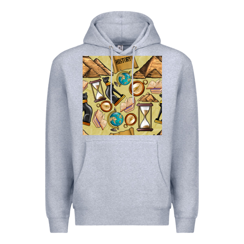 History Seamless Pattern Premium Hoodie by BundleAndBundleShop | Teevron