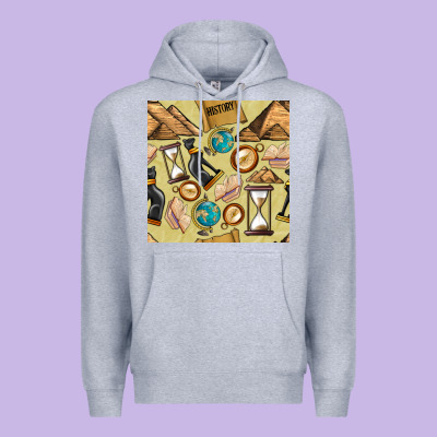 History Seamless Pattern Premium Hoodie Designed By Bundleandbundleshop