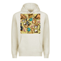 Oatmeal Heather history seamless pattern Premium Hoodie - BundleAndBundleShop