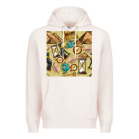 Pale Pink history seamless pattern Premium Hoodie - BundleAndBundleShop